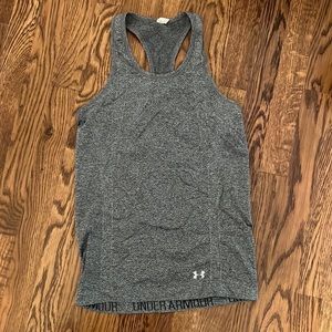 gray under armor tank top